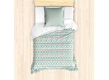 Abakuhaus Set Copripiumino Argyle Per Letti Singoli, Rombi Pastello Retrò, Antiacaro, Adatto A Chi Soffre Di Allergie, Con Federa, 135 Cm X 200 Cm - 80 X 80 Cm, Multicolore