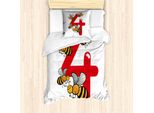 Abakuhaus Set Copripiumino Per Letto Singolo, 4 FleißIg Bees, Antiacaro, Adatto A Chi Soffre Di Allergie, Con Federa, 135 Cm X 200 Cm - 80 X 80 Cm, Marrone Scuro Vermiglio