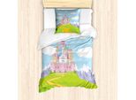 Abakuhaus Set Copripiumino Da Letto Singolo, Magnificent Schloss, Antiacaro, Adatto A Chi Soffre Di Allergie, Con Federa, 135 Cm X 200 Cm - 80 X 80 Cm, Multicolore