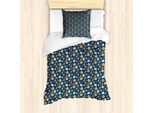 Abakuhaus Set Copripiumino Per Letti Singoli, Limoni Con Arance, Antiacaro, Adatto A Chi Soffre Di Allergie, Con Federa, 135 Cm X 200 Cm - 80 X 80 Cm, Multicolore