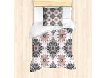 Abakuhaus Set Copripiumino Per Letti Singoli, Stampa Ornamentale, Antiacaro, Adatto A Chi Soffre Di Allergie, Con Federa, 135 Cm X 200 Cm - 80 X 80 Cm, Multicolore