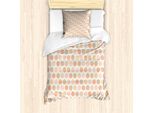 Abakuhaus Set Copripiumino Geometrico Per Letti Singoli, Retro Polka Grunge, Antiacaro, Adatto A Chi Soffre Di Allergie, Con Federa, 135 Cm X 200 Cm - 80 X 80 Cm, Multicolore
