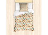 Abakuhaus Set Copripiumino Per Letti Singoli, Universo Colorato Di Scarabocchi, Antiacaro, Adatto A Chi Soffre Di Allergie, Con Federa, 135 Cm X 200 Cm - 80 X 80 Cm, Multicolore