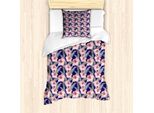 Abakuhaus Set Copripiumino Per Letto Singolo, Composizione Floreale, Antiacaro, Adatto A Chi Soffre Di Allergie, Con Federa, 135 Cm X 200 Cm - 80 X 80 Cm, Multicolore