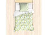 Abakuhaus Set Copripiumino Per Letti Singoli LöWenzahn, Blowballs Coccinella, Antiacaro, Adatto A Chi Soffre Di Allergie, Con Federa, 135 Cm X 200 Cm - 80 X 80 Cm, Azzurro Pallido Giallo