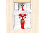 Abakuhaus Set Copripiumino Per Letto Singolo ZuckerschäDel, La Catrina, Antiacaro, Adatto A Chi Soffre Di Allergie, Con Federa, 135 Cm X 200 Cm - 80 X 80 Cm, Multicolore