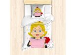 Abakuhaus Set Copripiumino Per Letto Singolo, Donna Che Legge, Antiacaro, Adatto A Chi Soffre Di Allergie, Con Federa, 135 Cm X 200 Cm - 80 X 80 Cm, Multicolore