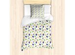 Abakuhaus Set Copripiumino Per Letto Singolo, FröHlich Safari GäNseblüMchen, Antiacaro, Adatto A Chi Soffre Di Allergie, Con Federa, 135 Cm X 200 Cm - 80 X 80 Cm, Multicolore