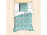 Abakuhaus Set Copripiumino Per Lettini Singoli, Palloncini In Volo, Antiacaro, Adatto A Chi Soffre Di Allergie, Con Federa, 135 Cm X 200 Cm - 80 X 80 Cm, Multicolore