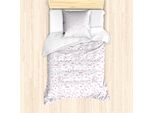 Set Copripiumino Abakuhaus Per Letti Singoli, Motivi Scientifici, Antiacaro, Adatto A Chi Soffre Di Allergie, Con Federa, 135 Cm X 200 Cm - 80 X 80 Cm, Fucsia E Bianco