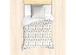 Set Copripiumino Abakuhaus Per Letti Singoli, Personaggi Dei Cartoni Animati, Antiacaro, Adatto A Chi Soffre Di Allergie, Con Federa, 135 Cm X 200 Cm - 80 X 80 Cm, Multicolore