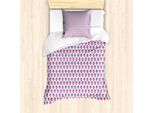 Set Copripiumino Abakuhaus Per Letti Singoli, Baked Goodies Liebe, Antiacaro, Adatto A Chi Soffre Di Allergie, Con Federa, 135 Cm X 200 Cm - 80 X 80 Cm, Fucsia