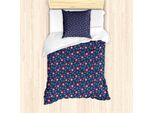 Abakuhaus Set Copripiumino Per Letto Singolo, Elaborato Disegno Autunnale, Antiacaro, Adatto A Chi Soffre Di Allergie, Con Federa, 135 Cm X 200 Cm - 80 X 80 Cm, Multicolore
