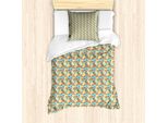 Abakuhaus Set Copripiumino Per Letto Singolo, Spiaggia Affollata D'estate, Antiacaro, Adatto A Chi Soffre Di Allergie, Con Federa, 135 Cm X 200 Cm - 80 X 80 Cm, Multicolore