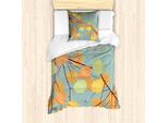 Abakuhaus Set Copripiumino Per Letto Singolo, Rami Autumn Leaves, Antiacaro, Adatto A Chi Soffre Di Allergie, Con Federa, 135 Cm X 200 Cm - 80 X 80 Cm, Multicolore