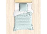 Set Copripiumino Abakuhaus Per Asilo Nido, Motivo Cielo Con Nuvole E Uccellini, 135 X 200 Cm + 80 X 80 Cm, Blu