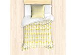 Abakuhaus Set Copripiumino Per Letto Singolo, Motivo Piccoli Narcisi, Antiacaro, Adatto A Chi Soffre Di Allergie, Con Federa, 135 Cm X 200 Cm - 80 X 80 Cm, Giallo Champagne