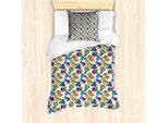 Abakuhaus Set Copripiumino Per Letti Singoli, Scarpe Hipster Arteinzelteile, Antiacaro, Adatto A Chi Soffre Di Allergie, Con Federa, 135 Cm X 200 Cm - 80 X 80 Cm, Multicolore