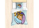 Abakuhaus Set Copripiumino Pop Art Per Letti Singoli, Comic Sleeping Girl, Antiacaro, Adatto A Chi Soffre Di Allergie, Con Federa, 135 Cm X 200 Cm - 80 X 80 Cm, Multicolore