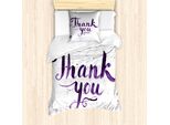 Abakuhaus Grazie Set Copripiumino Per Letti Singoli, Spots Pinsel Strokes, Antiacaro, Adatto A Chi Soffre Di Allergie, Con Federa, 135 Cm X 200 Cm - 80 X 80 Cm, Viola Scuro