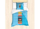 Abakuhaus Set Copripiumino Goldfisch Per Letti Singoli, Casa Per Animali Domestici, Anti-Acari, Adatto A Chi Soffre Di Allergie, Con Federa, 135 Cm X 200 Cm - 80 X 80 Cm, Multicolore