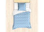 Abakuhaus Set Copripiumino Per Letto Singolo, Tema Cartoon Sailor, Antiacaro E Anallergico, Con Federa, 135 Cm X 200 Cm - 80 X 80 Cm, Blu Pallido Vermiglio