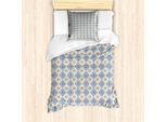 Abakuhaus Set Copripiumino Astratto Per Letti Singoli, Stile Boho Ispirato All'ikat, Antiacaro E Anallergico, Con Federa, 135 Cm X 200 Cm - 80 X 80 Cm, Multicolore