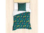 Abakuhaus Set Copripiumino Per Letti Singoli, Bohemian Bunt Lizards, Antiacaro, Adatto A Chi Soffre Di Allergie, Con Federa, 135 Cm X 200 Cm - 80 X 80 Cm, Multicolore