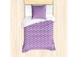 Abakuhaus Set Copripiumino Geometria Astratta Per Letti Singoli, Motivi In Stile Anni '80, Antiacaro, Adatto A Chi Soffre Di Allergie, Con Federa, 135 Cm X 200 Cm - 80 X 80 Cm, Blu Viola Rosa Baby