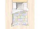 Abakuhaus Set Copripiumino Per Letto Singolo, Stagione Autunnale Stivali E Pioggia, Antiacaro Adatto A Chi Soffre Di Allergie Con Federa, 135 Cm X 200 Cm - 80 X 80 Cm, Baby Blue Multicolor