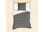 Abakuhaus Set Copripiumino Geometrico Astratto Per Letti Singoli, Motivi Circolari, Antiacaro, Adatto A Chi Soffre Di Allergie, Con Federa, 135 Cm X 200 Cm - 80 X 80 Cm, Grigio Antracite Champagne