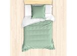 Set Copripiumino Abakuhaus Eis Per Letti Singoli, Motivo Con Deliziosi Coni Gelato, Antiacaro E Anallergico, Con Federa, 135 Cm X 200 Cm - 80 X 80 Cm, Verde Mandorla Guscio D'uovo