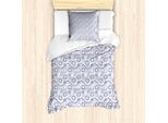 Abakuhaus Blu Set Copripiumino Per Letti Singoli, Pois Buckle, Antiacaro, Adatto A Chi Soffre Di Allergie, Con Federa, 135 Cm X 200 Cm - 80 X 80 Cm, Blu Viola Purpleblue