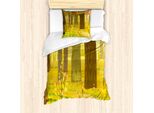 Abakuhaus Set Copripiumino Per Letti Singoli, Fantasia - Foresta Da Sogno, Antiacaro, Adatto A Chi Soffre Di Allergie, Con Federa, 135 Cm X 200 Cm - 80 X 80 Cm, Multicolore