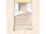 Abakuhaus Set Copripiumino Per Letti Singoli, Uccelli Ornamentali Colorati, Antiacaro, Adatto A Chi Soffre Di Allergie, Con Federa, 135 Cm X 200 Cm - 80 X 80 Cm, Guscio D'uovo E Multicolore