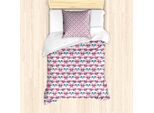 Abakuhaus Set Copripiumino Geometrico Per Letti Singoli, Squares Colori-Scatole, Antiacaro Adatto A Chi Soffre Di Allergie Con Federa, 135 Cm X 200 Cm - 80 X 80 Cm, Multicolore