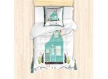 Abakuhaus Set Copripiumino Per Letto Singolo, Stile Country Moderno, Antiacaro, Adatto A Chi Soffre Di Allergie, Con Federa, 135 Cm X 200 Cm - 80 X 80 Cm, Multicolore