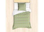 Set Copripiumino A Righe Abakuhaus Per Letti Singoli, Motivo A Linee Orizzontali, Antiacaro, Adatto A Chi Soffre Di Allergie, Con Federa, 135 Cm X 200 Cm - 80 X 80 Cm, Multicolore