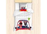 Abakuhaus Set Copripiumino Dog-Treiber Per Letti Singoli, Coppia Di Jack Russell, Antiacaro, Adatto A Chi Soffre Di Allergie, Con Federa, 135 Cm X 200 Cm - 80 X 80 Cm, Multicolore