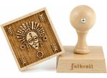 Timbro Per Biscotti Folkroll Maschera Africana, 55X55 Mm, Timbro Per Biscotti, Timbro Per Biscotti, Timbro, Motivo, Legno Di Faggio, 334867