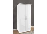 Armadio "Optima"" Armadio 90 Cm Bianco Lucido A 2 Ante"