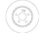 2X Disco Freno Trw DF6646S Per MERCEDES-BENZ Classe C Modello T (S205)