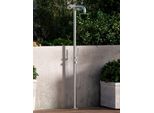 Sined | Doccia Da Giardino Pula - 230 Cm - Acciaio Inox Aisi 316L - Alta Qualità - Resistente Alla Corrosione - Con Doccetta