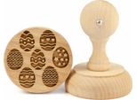 Timbro Per Biscotti Folkroll Uova Di Pasqua, Ø 60 Mm, Timbro Per Biscotti, Timbro Per Biscotti, Timbro, Motivo, Legno Di Faggio, 336908