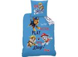 Copripiumino Paw Patrol, Team Paw - 140 X 200 + 63 X 63 Cm - Cotone