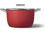 Smeg CKFC2611RDM - 7,7 L - Nero - Rosso - Alluminio - Acciaio Inox - Acciaio Inox - Vetro - Acciaio Inox