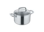 Casseruola Con Coperchio In Vetro Da 20 O 24 Cm, Lucido - Tricion Resist