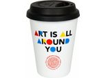 KöNitz Coffee To Go Mug Museums Finder, Thermobecher, Porzellan, Bunt, 380 Ml, 11 5 162 2694