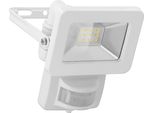 Goobay 53878 Faretto Led Da Esterno, 10 W, Con Rilevatore Di Movimento Con 850 Lm, Luce Bianca Neutra (4000 K), Sensore Pir Con Funzione On/Off E Pressacavo M16, Adatto Per Uso Esterno (IP44)