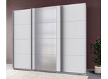 Armadio Ad Ante Scorrevoli Barmbek 225Cm Specchio Bianco